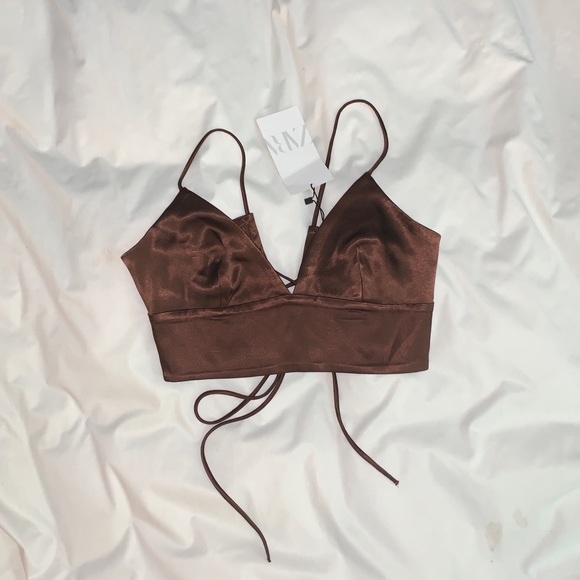 Zara blogger NWT 2 piece style bundle top + Jean - Picture 4 of 5